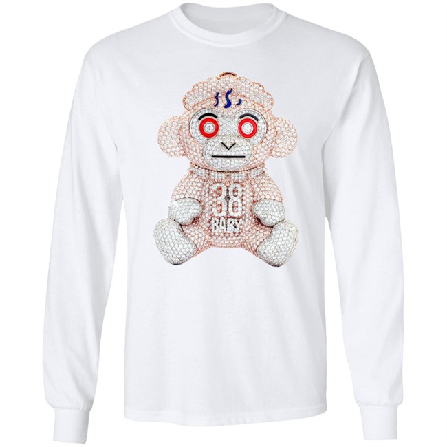 38 Baby Pendant Monkey White Shirt 38 Baby Pendant Monkey White Shirt