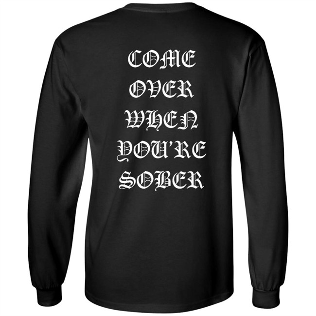 Lil Peep Merch Come Over When You'Re Sober Hoodie Lil Peep Merch Come Over When You'Re Sober Hoodie