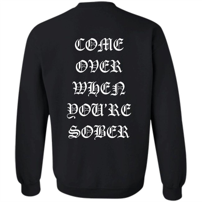 Lil Peep Merch Come Over When You'Re Sober Hoodie Lil Peep Merch Come Over When You'Re Sober Hoodie