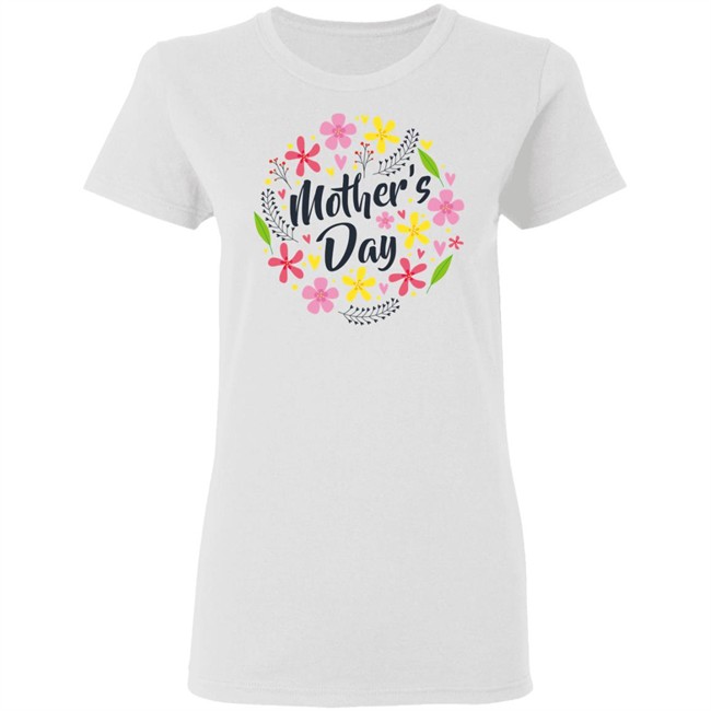 Mothers Day Shirt White Mothers Day Flower T Shirts Mothers Day Shirt White Mothers Day Flower T Shirts