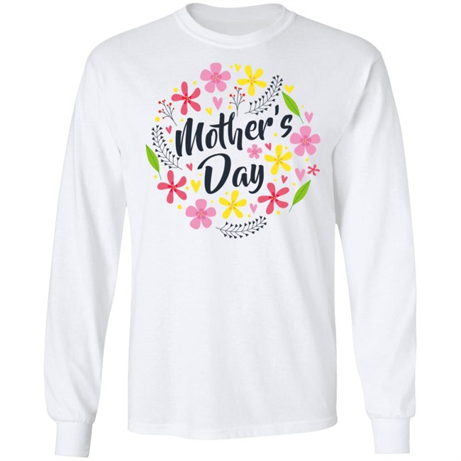 Mothers Day Shirt White Mothers Day Flower T Shirts Mothers Day Shirt White Mothers Day Flower T Shirts