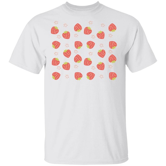 Strawberry Shirt Many Strawberry Firework White T Shirts