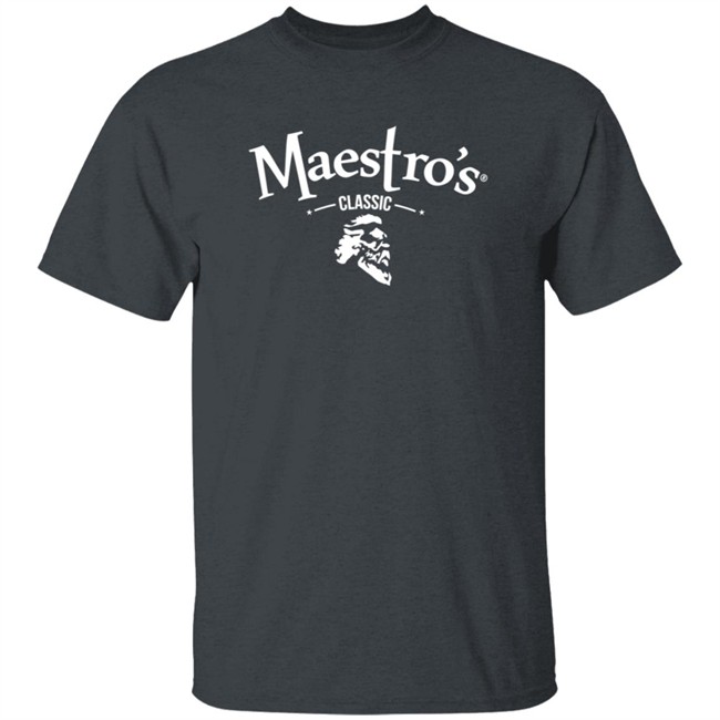 Maestro's Classic Black White Logo Tee Maestro's Classic Black White Logo Tee