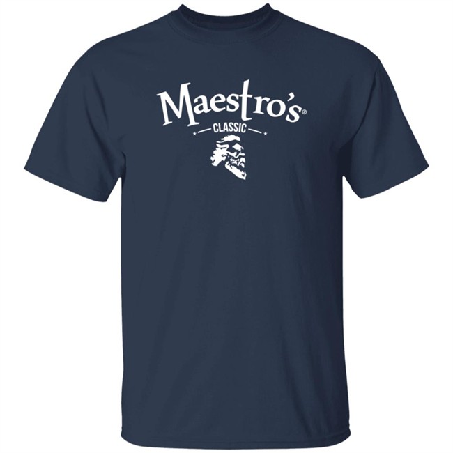 Maestro's Classic Black White Logo Tee Maestro's Classic Black White Logo Tee