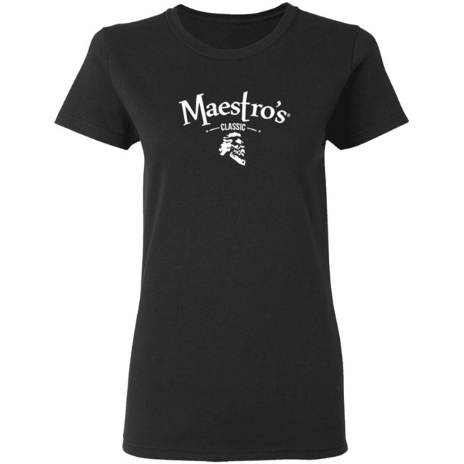 Maestro's Classic Black White Logo Tee Maestro's Classic Black White Logo Tee