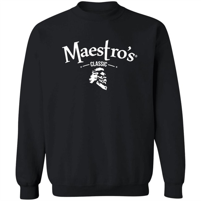 Maestro's Classic Black White Logo Tee Maestro's Classic Black White Logo Tee