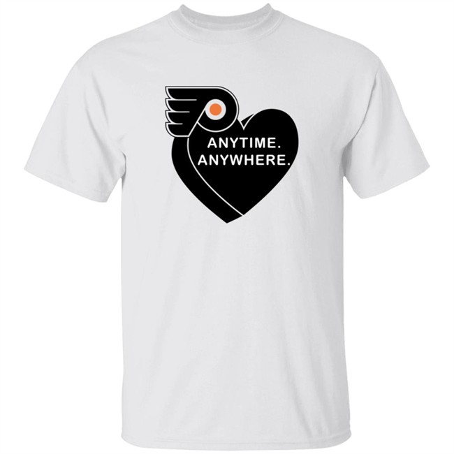 Anytime Anywhere Flyers Shirt Philadelphia Flyers X Amberella Anytime Anywhere Shirt