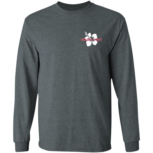 Limited Edition Trader Joe's Navy Pullover Hibiscus Hoodie Limited Edition Trader Joe's Navy Pullover Hibiscus Hoodie