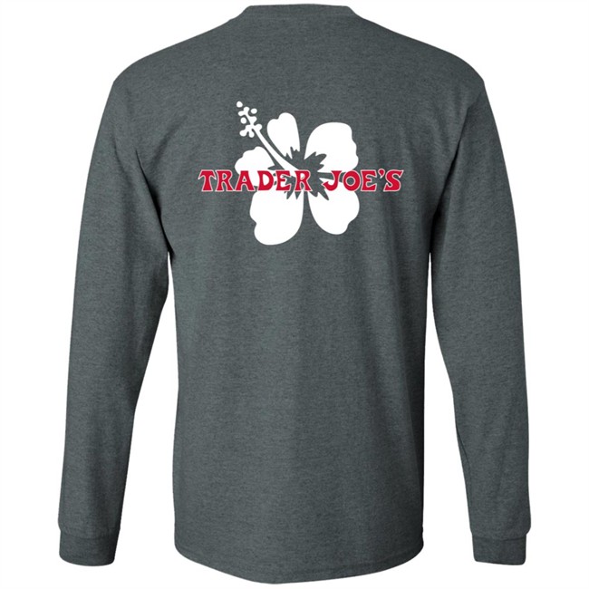 Limited Edition Trader Joe's Navy Pullover Hibiscus Hoodie Limited Edition Trader Joe's Navy Pullover Hibiscus Hoodie