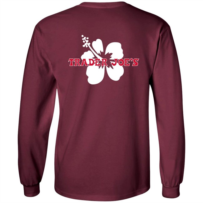 Limited Edition Trader Joe's Navy Pullover Hibiscus Hoodie Limited Edition Trader Joe's Navy Pullover Hibiscus Hoodie