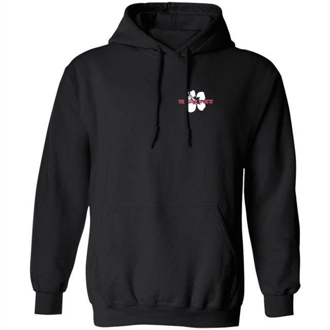 Limited Edition Trader Joe's Navy Pullover Hibiscus Hoodie Limited Edition Trader Joe's Navy Pullover Hibiscus Hoodie