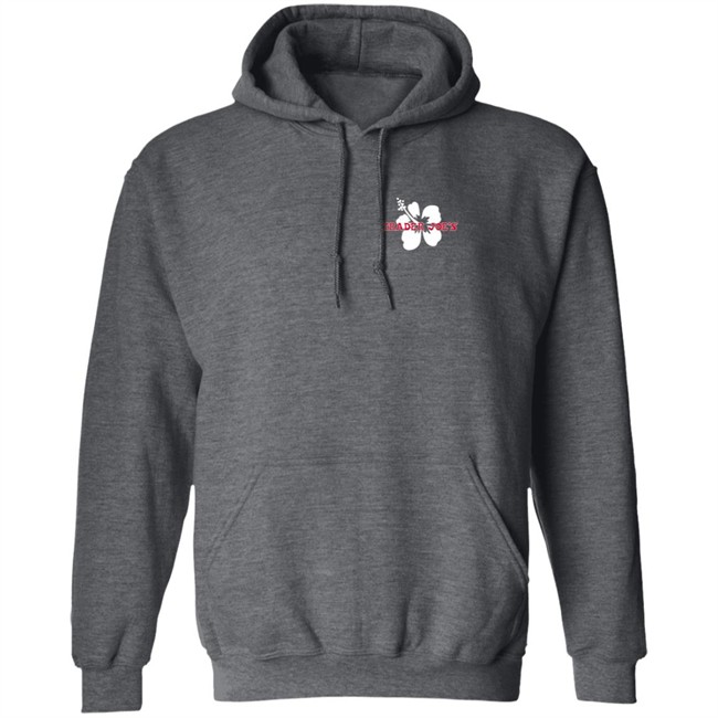 Limited Edition Trader Joe's Navy Pullover Hibiscus Hoodie Limited Edition Trader Joe's Navy Pullover Hibiscus Hoodie