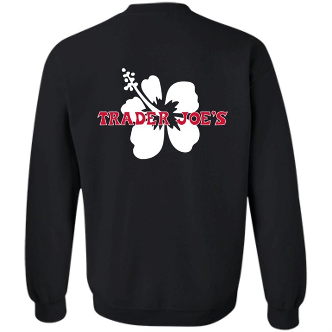 Limited Edition Trader Joe's Navy Pullover Hibiscus Hoodie Limited Edition Trader Joe's Navy Pullover Hibiscus Hoodie