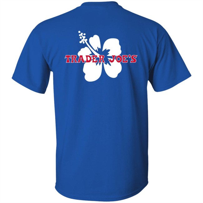 Limited Edition Trader Joe's Navy Pullover Hibiscus Hoodie Limited Edition Trader Joe's Navy Pullover Hibiscus Hoodie