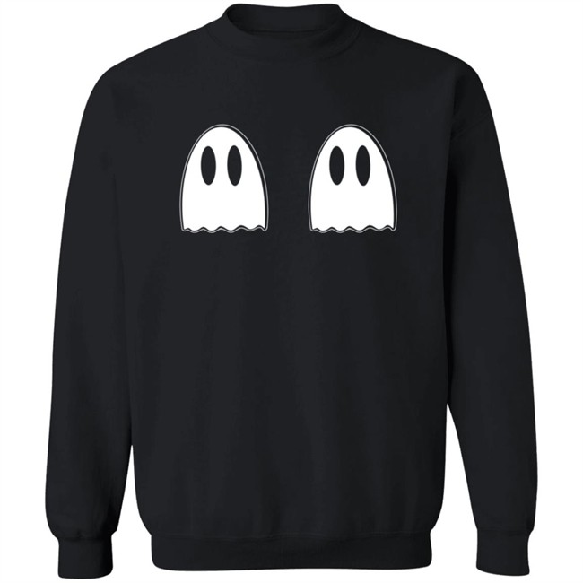 Cheerful Art And Design Friendly Ghost Sweatshirt Cheerful Art And Design Friendly Ghost Sweatshirt