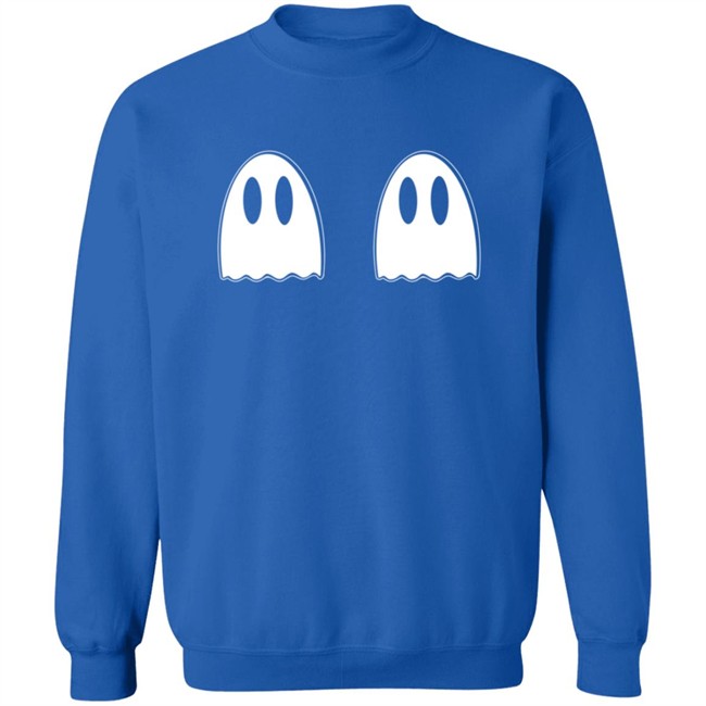 Cheerful Art And Design Friendly Ghost Sweatshirt Cheerful Art And Design Friendly Ghost Sweatshirt