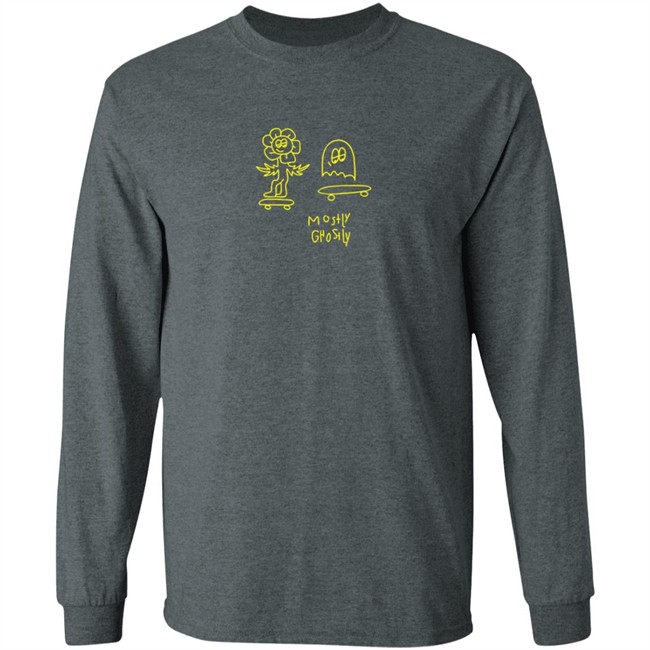 Lonely Ghost Merch Mostly Ghostly Crewneck Sweatshirt Lonely Ghost Merch Mostly Ghostly Crewneck Sweatshirt