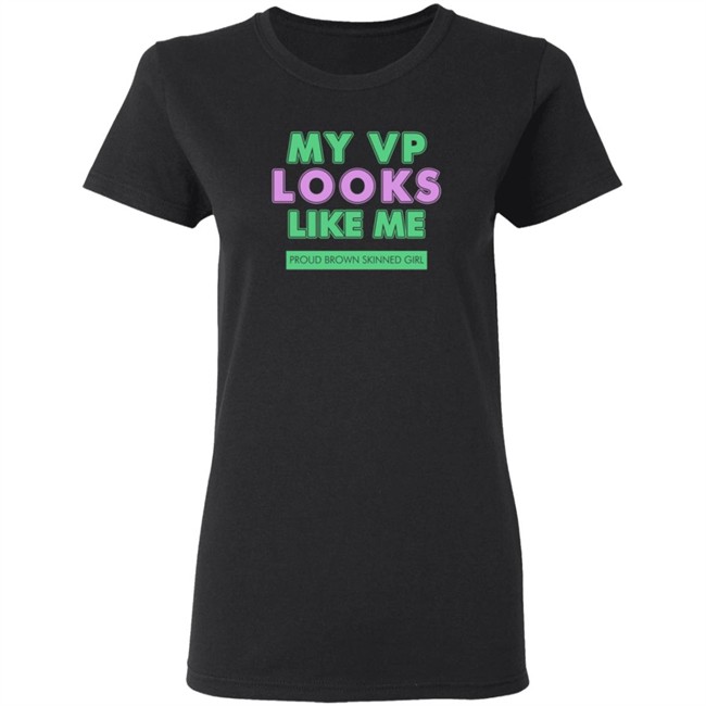 Corey Collington My Vp Looks Like Me Proud Brown Skinned Girl Shirt Corey Collington My Vp Looks Like Me Proud Brown Skinned Girl Shirt