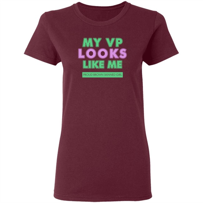 Corey Collington My Vp Looks Like Me Proud Brown Skinned Girl Shirt Corey Collington My Vp Looks Like Me Proud Brown Skinned Girl Shirt
