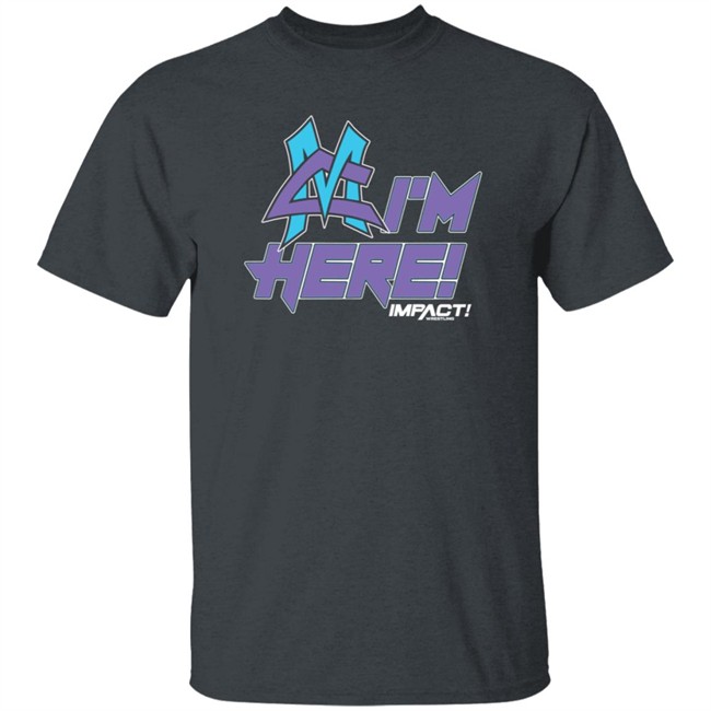 Limited Edition ShopImpact Impact Matt Cardona I'm Here T Shirt Limited Edition ShopImpact Impact Matt Cardona I'm Here T Shirt
