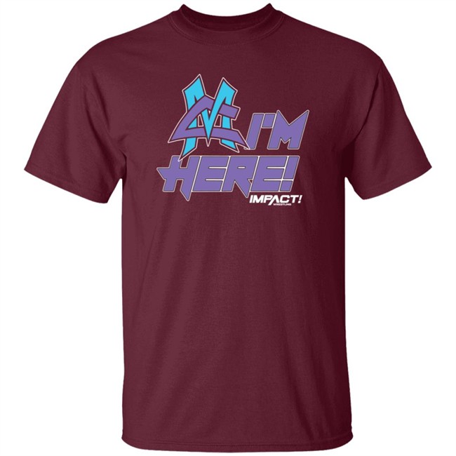 Limited Edition ShopImpact Impact Matt Cardona I'm Here T Shirt Limited Edition ShopImpact Impact Matt Cardona I'm Here T Shirt