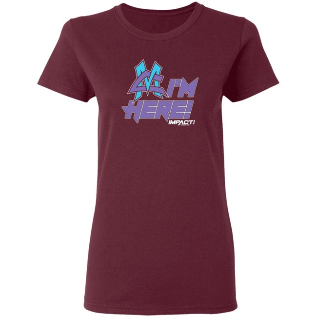 Limited Edition ShopImpact Impact Matt Cardona I'm Here T Shirt Limited Edition ShopImpact Impact Matt Cardona I'm Here T Shirt