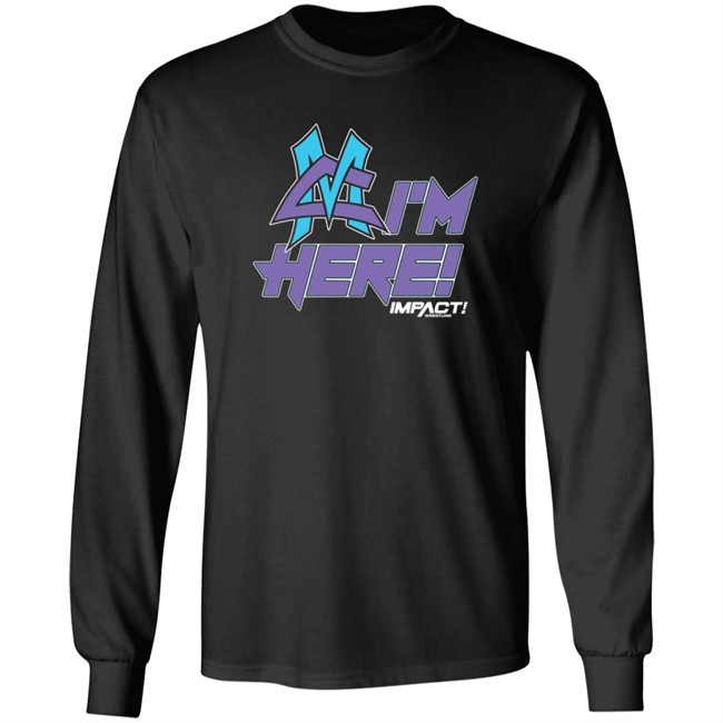 Limited Edition ShopImpact Impact Matt Cardona I'm Here T Shirt Limited Edition ShopImpact Impact Matt Cardona I'm Here T Shirt