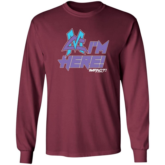 Limited Edition ShopImpact Impact Matt Cardona I'm Here T Shirt Limited Edition ShopImpact Impact Matt Cardona I'm Here T Shirt
