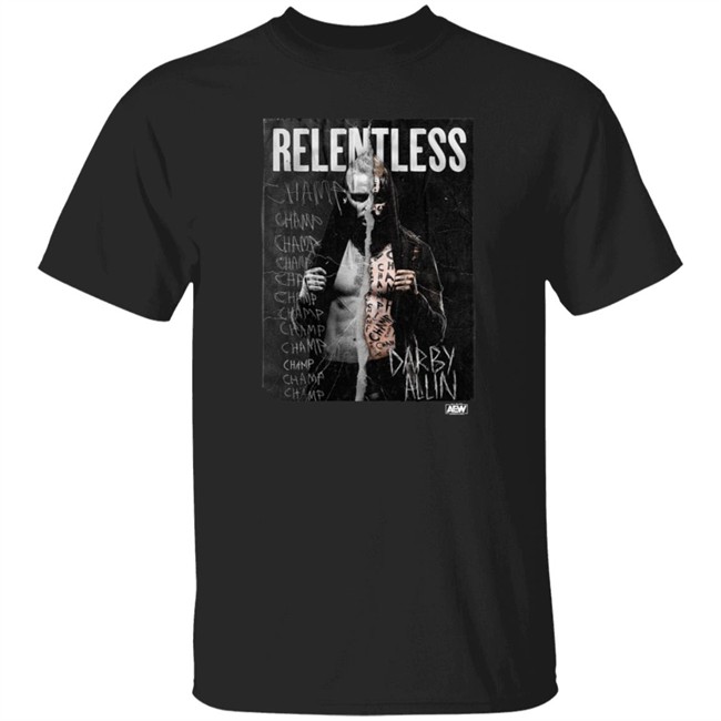Limited Edition Shopaew Merch Darby Allin Relentless Champ Shirt