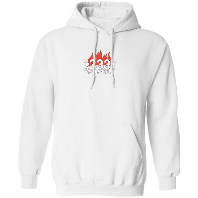 Limited Edition Half Evil Merch 333 Half Evil Kodone Flame Logo Hoodie Limited Edition Half Evil Merch 333 Half Evil Kodone Flame Logo Hoodie