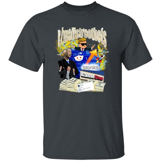 Limited Edition GameStop Pizzaslime Merch The R Wallstreetbets T Shirt To Reddit stonks going up The R Wallstreetbets T Shirt Limited Edition GameStop Pizzaslime Merch The R Wallstreetbets T Shirt To Reddit stonks going up The R Wallstreetbets T Shirt