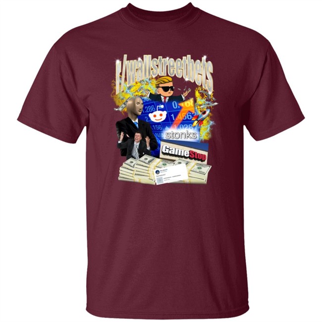 Limited Edition GameStop Pizzaslime Merch The R Wallstreetbets T Shirt To Reddit stonks going up The R Wallstreetbets T Shirt Limited Edition GameStop Pizzaslime Merch The R Wallstreetbets T Shirt To Reddit stonks going up The R Wallstreetbets T Shirt