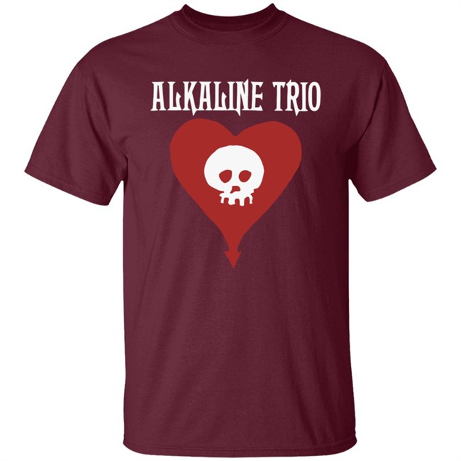 Alkaline Trio Merch Heartskull Shirt Alkaline Trio Merch Heartskull Shirt