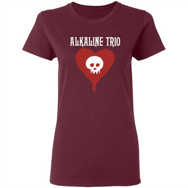 Alkaline Trio Merch Heartskull Shirt Alkaline Trio Merch Heartskull Shirt