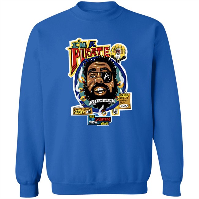 Limited Edition Dan Le Batard Show Amin Pirate T Shirt Limited Edition Dan Le Batard Show Amin Pirate T Shirt