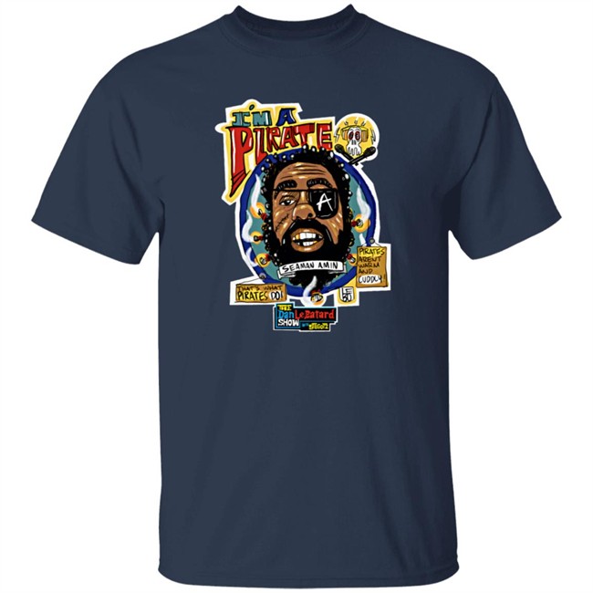 Limited Edition Dan Le Batard Show Amin Pirate T Shirt Limited Edition Dan Le Batard Show Amin Pirate T Shirt