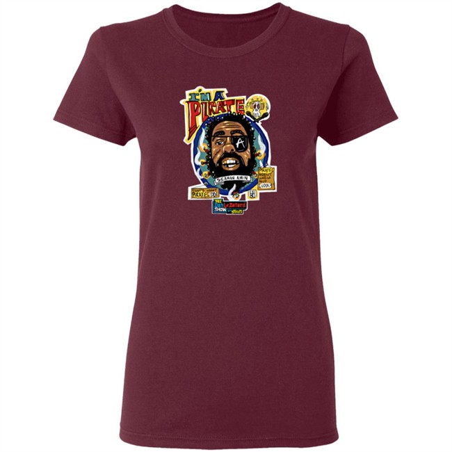 Limited Edition Dan Le Batard Show Amin Pirate T Shirt Limited Edition Dan Le Batard Show Amin Pirate T Shirt