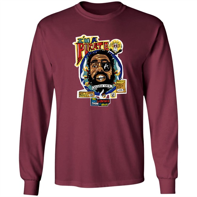 Limited Edition Dan Le Batard Show Amin Pirate T Shirt Limited Edition Dan Le Batard Show Amin Pirate T Shirt