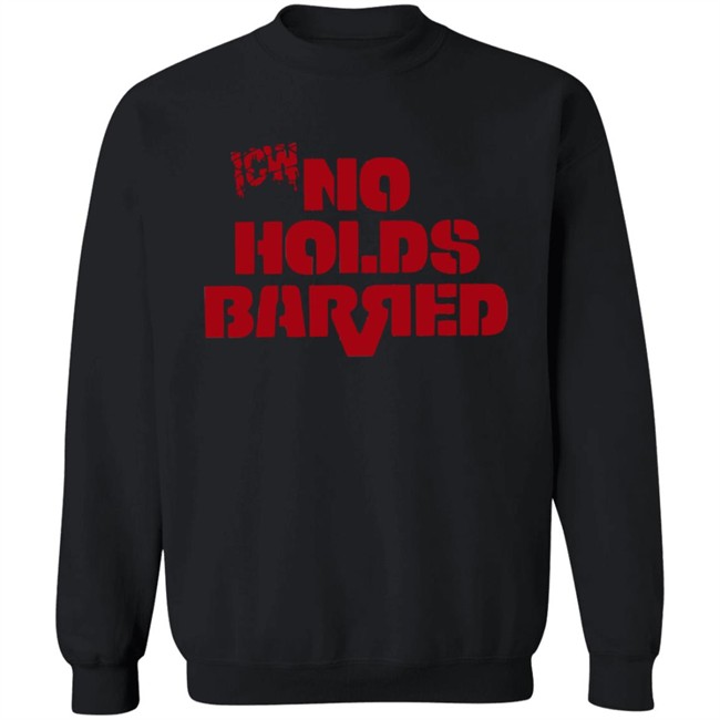 Icw No Holds Barred Classic Logo Shirt Red Icw No Holds Barred Classic Logo Shirt Red