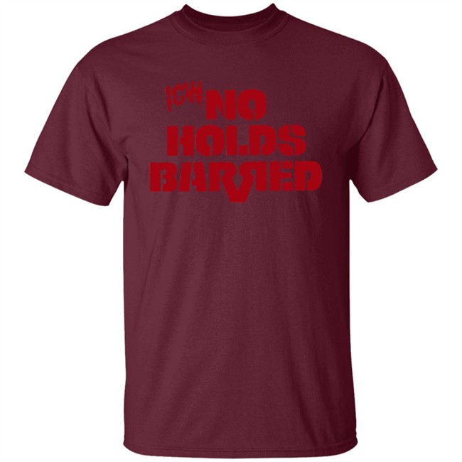 Icw No Holds Barred Classic Logo Shirt Red Icw No Holds Barred Classic Logo Shirt Red