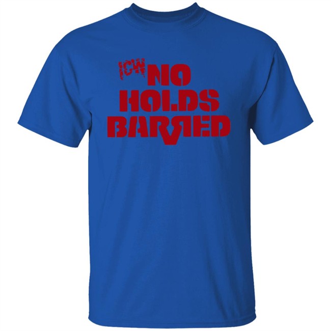 Icw No Holds Barred Classic Logo Shirt Red Icw No Holds Barred Classic Logo Shirt Red