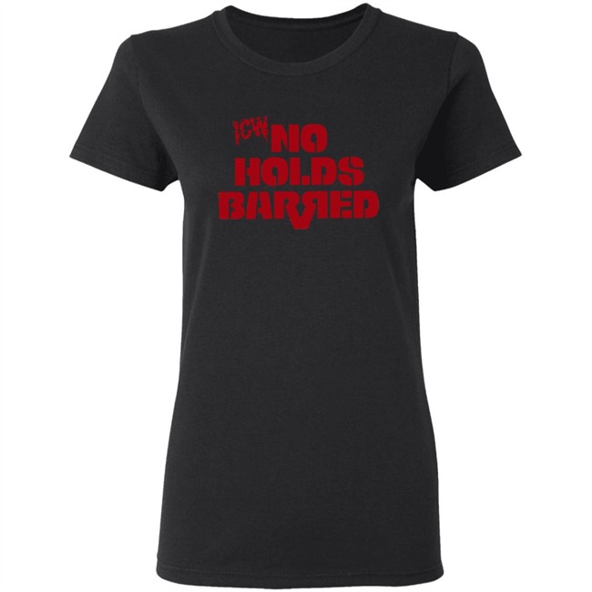 Icw No Holds Barred Classic Logo Shirt Red Icw No Holds Barred Classic Logo Shirt Red