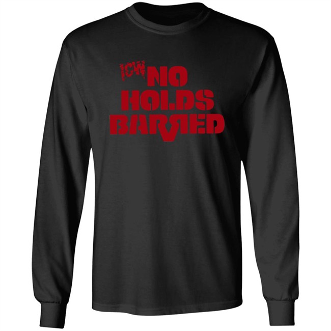 Icw No Holds Barred Classic Logo Shirt Red Icw No Holds Barred Classic Logo Shirt Red