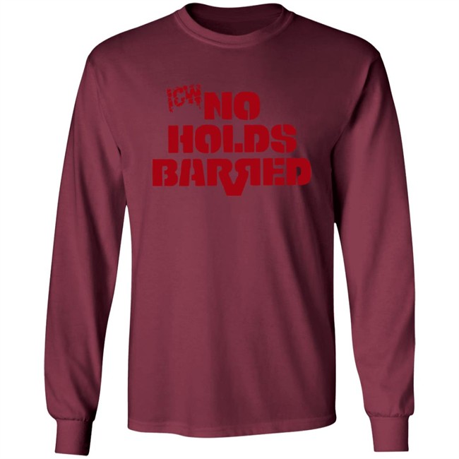 Icw No Holds Barred Classic Logo Shirt Red Icw No Holds Barred Classic Logo Shirt Red