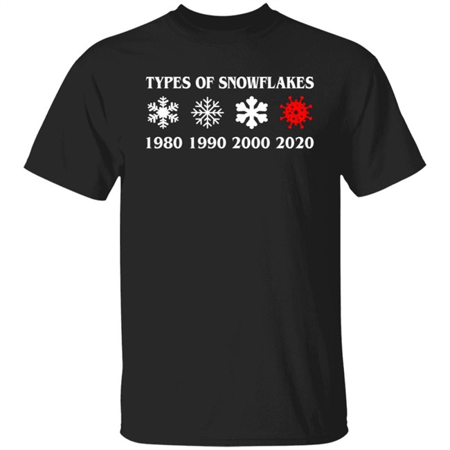 Inspire Uplift Types Of Snowflakes Tee Shirt