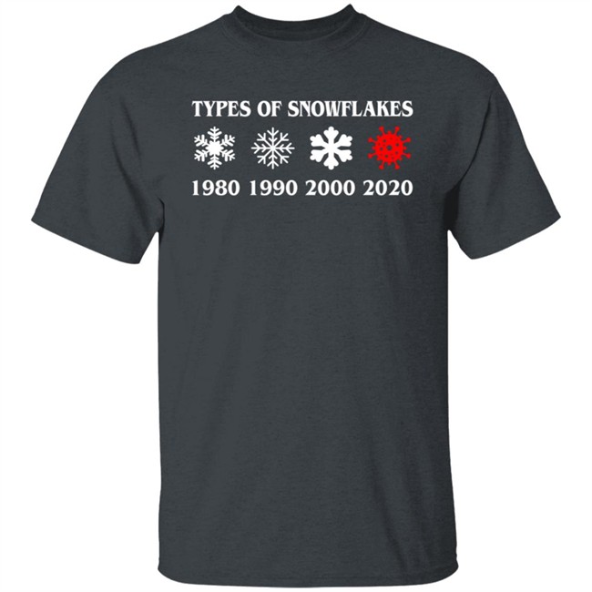 Inspire Uplift Types Of Snowflakes Tee Shirt Inspire Uplift Types Of Snowflakes Tee Shirt