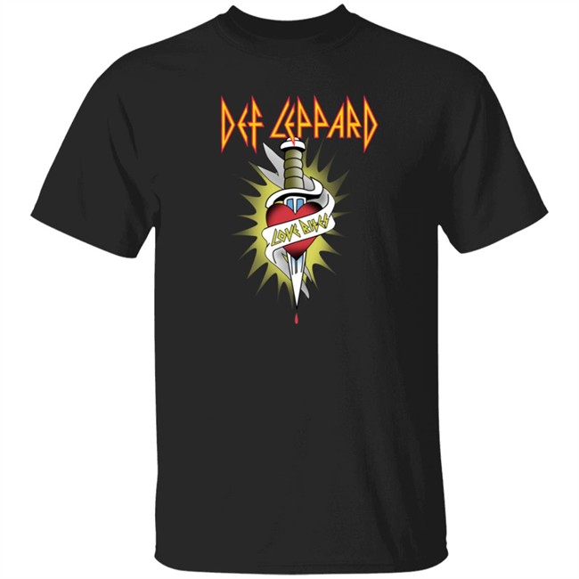Def Leppard Love Bites Long Sleeve T Shirt Def Leppard Love Bites Long Sleeve T Shirt