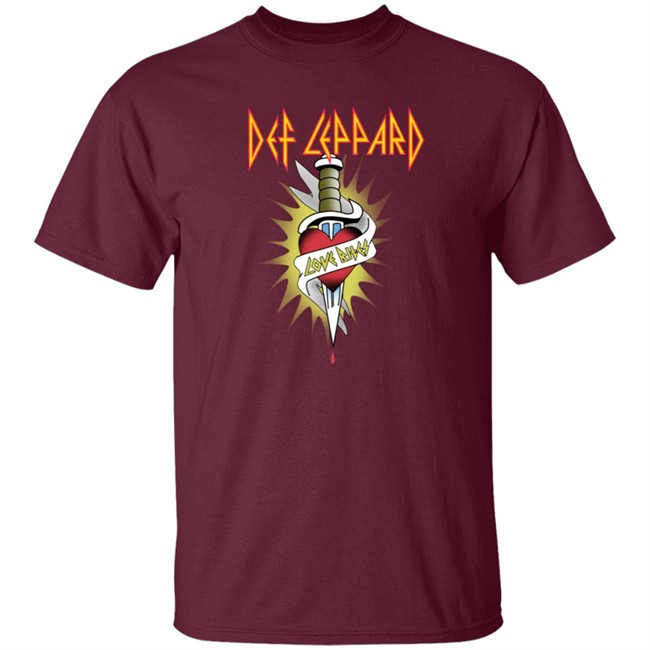 Def Leppard Love Bites Long Sleeve T Shirt Def Leppard Love Bites Long Sleeve T Shirt