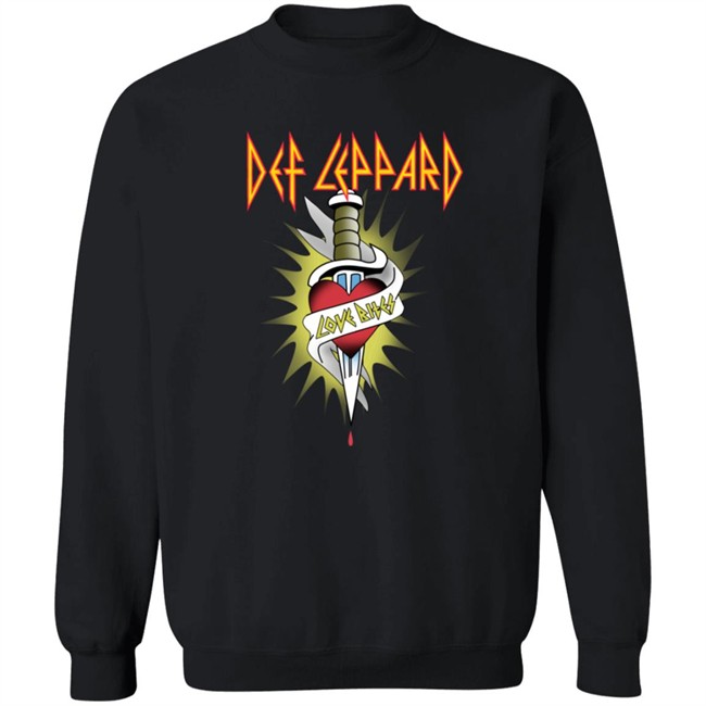 Def Leppard Love Bites Long Sleeve T Shirt Def Leppard Love Bites Long Sleeve T Shirt