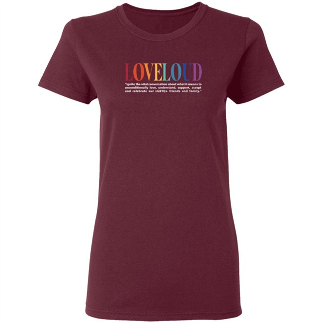 Loveloud Mission Statement Tee Shirt Loveloud Mission Statement Tee Shirt
